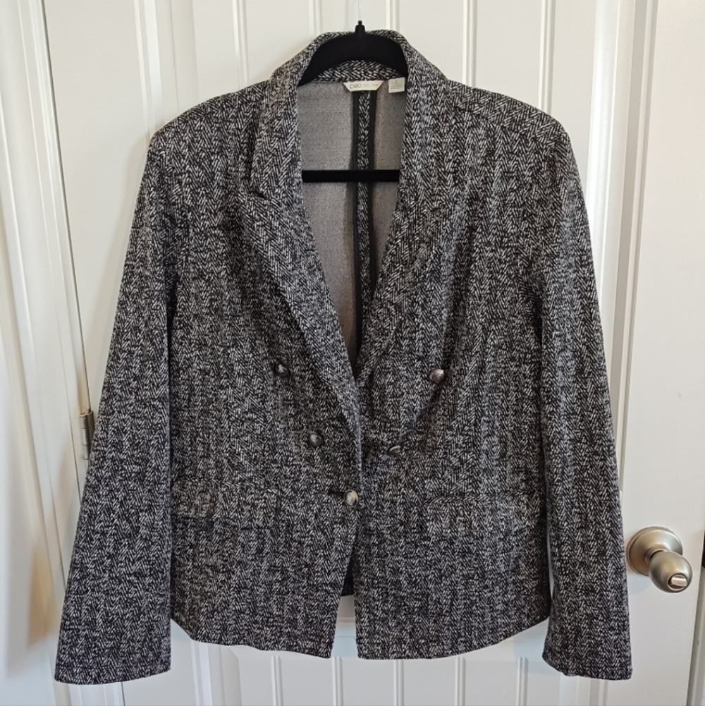 Women Cato Blazer Jacket Size Large Grey
